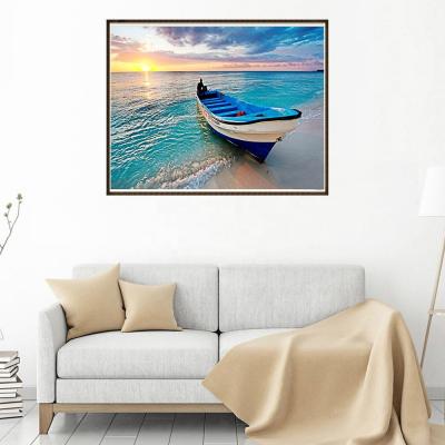 China Europe Yiwu sunloop crafts factory arts diy crystal seascape diamond painting for sale