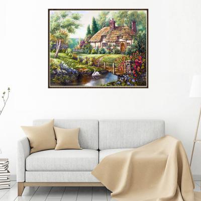 China Traditional Chinese Sunloop Canvas Hometown Picture DIY Hobby Crafts Diamond Painting for sale