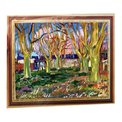 China Abstract Diamond Van Gogh Painting On Wooden Frame for sale