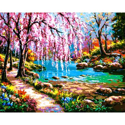 China Impressionist Yiwu Sunloop Crafts Factory 40 X 50cm Painting By Numbers for sale