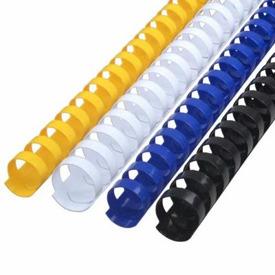 China NanBo Book Binding Hardware 21 Loops/24 Plastic PVC Binding Comb Round Or Oval Ring for sale