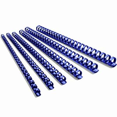 China NanBo Loose-leaf Bond Materials PVC Blue Round Or Oval Plastic PVC Binding Ring Comb for sale