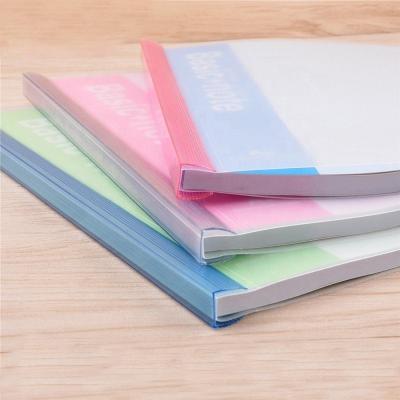 China NanBo O Style Needs No Punch Holes Binding Materials Plastic PVC Slide Binder Bars for sale