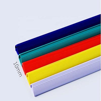 China NanBo Max O Style 140 Sheets Need No Punch Holes Binding Materials Plastic PVC Slide Binder Bars for sale