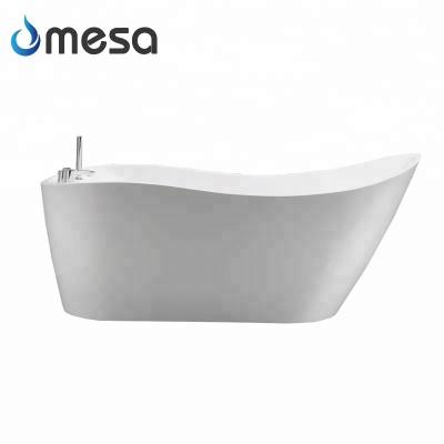 China Freestanding Fiberglass Oval Soak White Hotel Single Frame High Quality Bathtub for sale