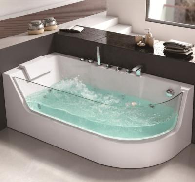 China 1 Person Luxury Single Corner Skirted Home Whirlpool Spa Rectangular Hot Tubs Bathtubs For Sale for sale