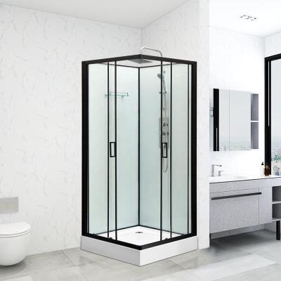 China New Modern Complete Prefab Chrome UK Germany Massage Shower Rooms Without Roof for sale