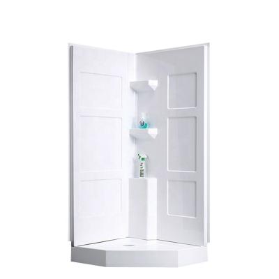 China Modern One Piece Tub Shower Wall Surround Single Unit Showers Room With CE for sale