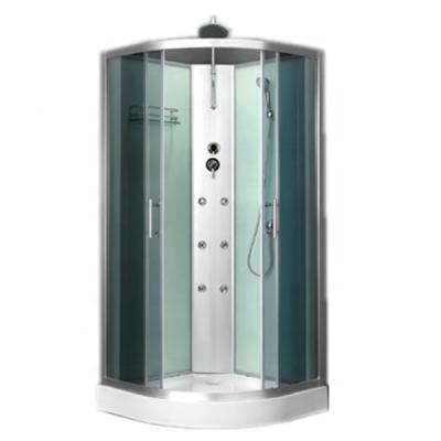 China Modern Single Area Shape White Corner Shower Stall Enclosures With Back Massage for sale