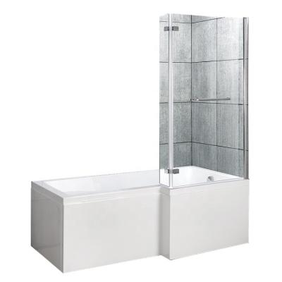 China Modern Economical Tempered Glass Shower Enclosure Bath Screens For Wet Rooms for sale