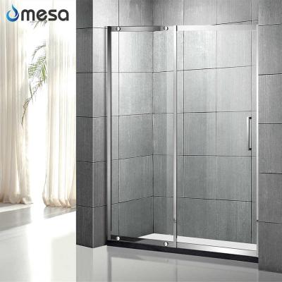 China Modern Stainless Steel Spares Tempered Standing Sliding Shower Enclosure for sale