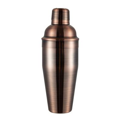 China Beverage Maker Custom Logo Boston Stainless Steel Quick Mix Bronze Cocktail Shaker For Awesome Drink Preparation for sale