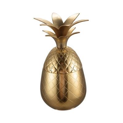 China Viable Direct Manufacturer Party Copper Gold Plating Cocktail Pineapple Design Eco Friendly Hawaiian Mug for sale