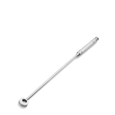 China Stainless Steel Viable Stirrer Ring 19.5cm Cylindrical Cocktail Shaker Mixing Twisted Stirrer Swizzle Stick for sale