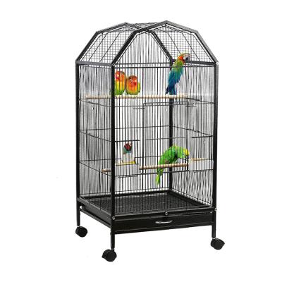 China CLASSICS Metal Pet Parrot Flight Cages With Stand For Conure Parekette Canary Macaw Finch Cockatoo Budgie for sale