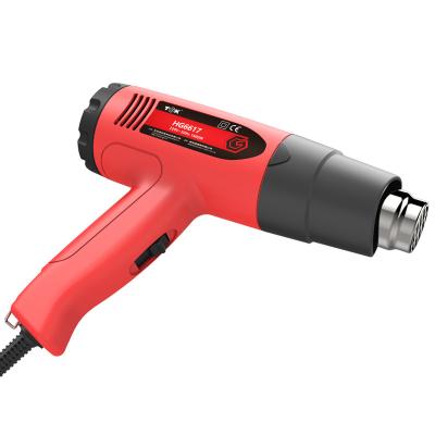 China Cool/Hot Air HG6617 220v/240v 1600W Smart Industrial Fast Embossing Heat Gun Electric Craft Heating Shrink Gun For PVC Banner for sale