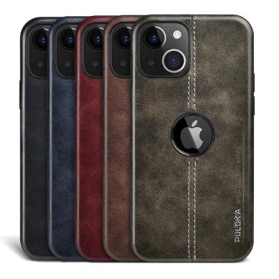 China Wholesale PULOKA Anti-fall PU TPU Cell Phone Cases Matte Leather Hard Cover For iPhone 13 pro Max New Phone Case for sale