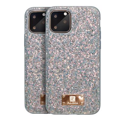 China PULOKA Shockproof Luxury Glitter Bling Back Cover Mobile Phone Case For iPhone 11 Phone Case For iPhone Case for sale