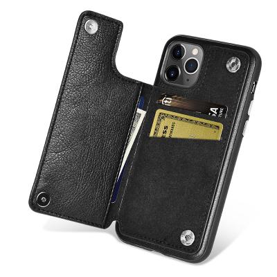 China Protector Cover PULOKA Shape Accessories Card Slot Wallet Cell Phone Case Leather Mobile Card Holder For Iphone 11 7P 8P Phone Case for sale