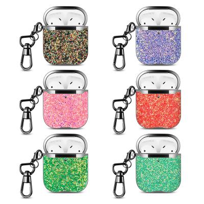 China For Pro PULOKA AirPods Earphone Case For Bling Luxury Glitter Girl Airpods Case The Pro For Diamond Crystal Wireless Airpods Case for sale