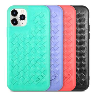 China PULOKA Armor Pattern Shockproof TPU Leather Stripes Cover PU Leather Phone Case For iPhone 11 Case for sale