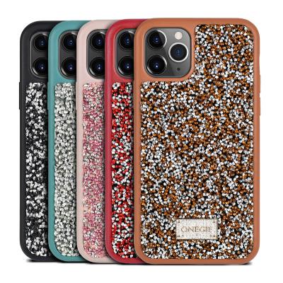 China PULOKA shockproof new Luxury Diamond Sticking Phone Case for iPhone 11 shimmer cute cover case for iPhone 12 pro Max Case Luxury Glitter for sale