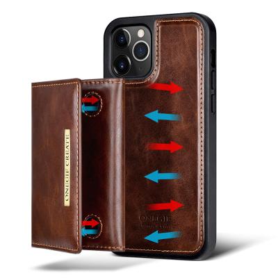 China New Products Shockproof Leather Wallet Kickstand Stand Mobile Phone Case For iPhone 12 Pro Max Case With Kickstand for sale