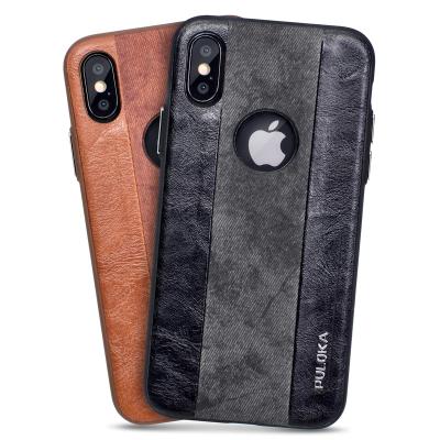 China PULOKA Portable Luxury Leather Mobile Cell Phone Covers Case Accessory For Iphone A70 A60 Oneplus for sale