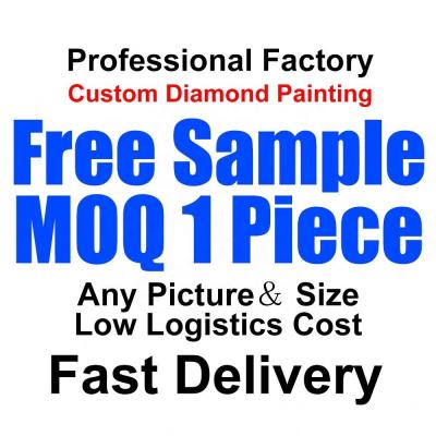 China Customization Free Sample Customization Dropshipping Custom Round Diamond Art Painting 5D Square Full Drill Diy Kits For Adults Kids for sale