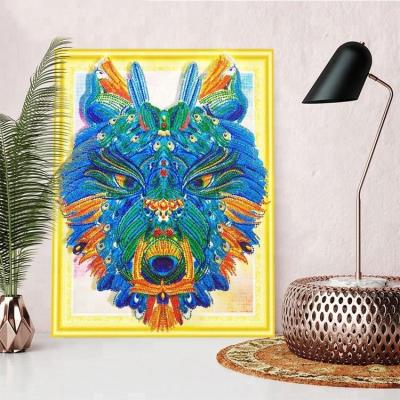 China Diamond Painting Aliexpress Hot Sale Special Animal Pattern Diamond Painting Irregular 5d Diamond Painting Set 40*50cm for sale