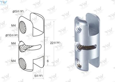 China Satin Finishing Double Sided Clamp Wall Picture Hanging System Components for sale