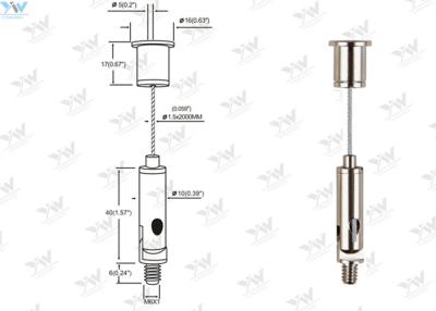 China Long - Lasting Quality Wire Cable Hanging System With Universal Joint Gripper for sale