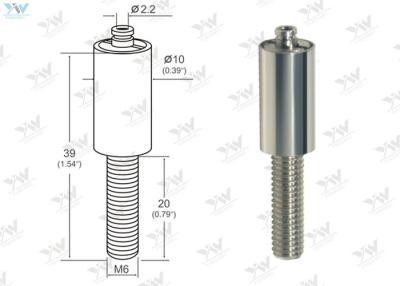 China M6 External Tapped Steel Cable Gripper / Aircraft Cable Kit Customized Finish Color for sale