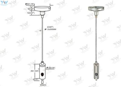 China Wire Length Adjustable Cable Grippers Wire Hanging System For Suspension for sale