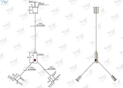 China Regelbare Vernikkelde Lichte Hangende Uitrusting voor 300 300 Mm LEIDEN van Mm X Comité Te koop