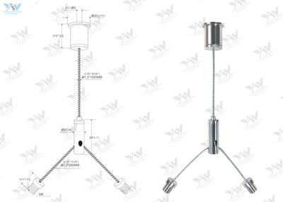 Chine Le kit de suspension de fil acier inoxydable galvanisé/, Y - câblez le kit léger de suspension de voie à vendre