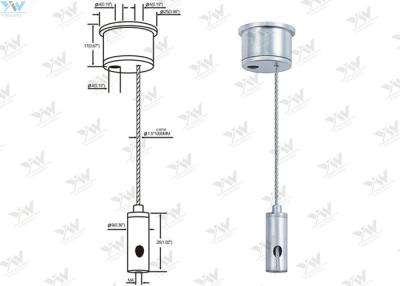 China Satin / Silver Finishing Color Aquarium Light Mounting Kit With Ceiling Canopy for sale