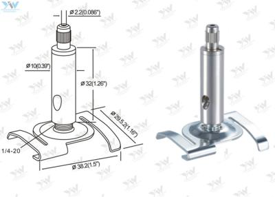 China Cable Side Exit Lock Cable Grippers / Light Hanging System For Grid Ceiling for sale