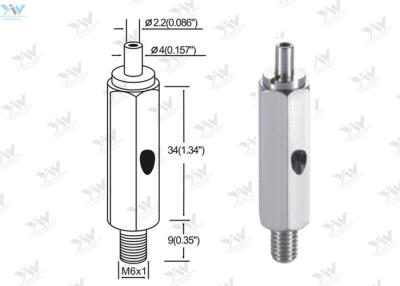 China Square Shape Adjustable Brass Cable Gripper Cable Side Exit With M6 Thread for sale