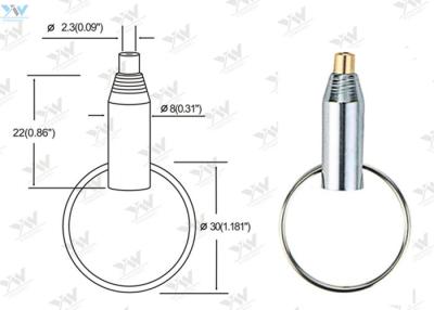 China OEM Adjustable Lock Cable Grippers Brass Material Key Ring Grippers for sale