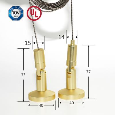 China High Quality Brass Hanging Kit Display System For Billboard/Artwork Hanging Display for sale