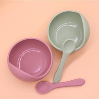 China Feeding baby new silicone baby bowl for baby safety BPA free mircoware wholesale baby feeding for sale