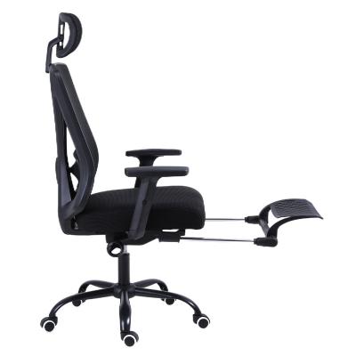 China Breathable High Back Mesh Office Chairs Executive Reclining Ergonomic Computer Rotation Office Chairs With Footrest Sillas De Oficina for sale