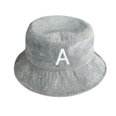 China Mens Bucket Hat Embroidery Hats Corduroy Custom Hat Striped Hat for sale