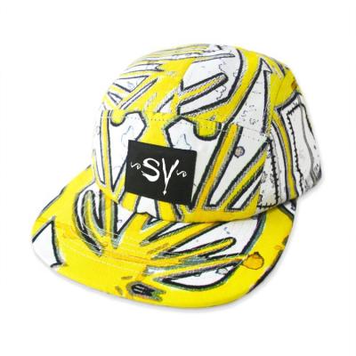 China ODM Woven JOINT Label Sublimation Caps 5panel Mens Hat for sale