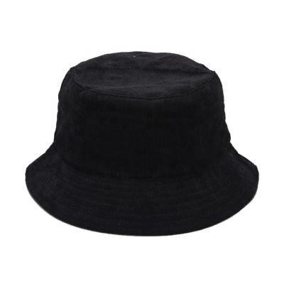 China The Latest Striped Solid Bucket Hat Corduroy Bucket Hat Custom Reversible Bulk for sale