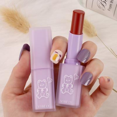 China Mini Velvet Matte Cute Lip Waterproof Long Lasting Stick Lipstick Makeup Red Creamy Solid Lipstick for sale