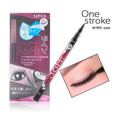 China High Quality Waterproof Makeup 12 PCS Liquid Eyeliner 36H Long Wearing Waterproof Smudge-Proof Eyeliner Pen Set for sale