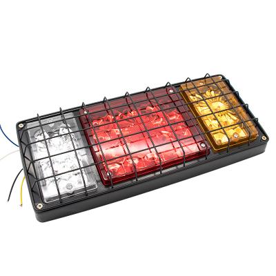 China AS+ABS+Iron Multi Function 12V 24V 36 LED Truck Rear Tail Lights For Universal Trucks And Trailers for sale