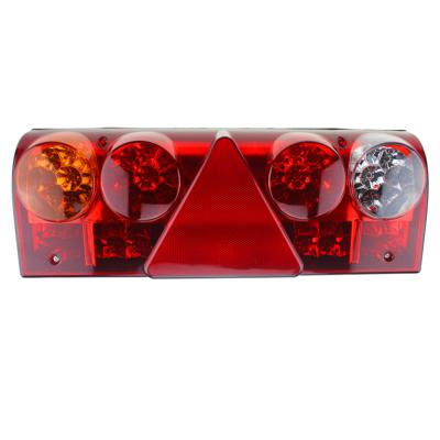 China High Brightness Truck 3 In 1 Red Stop Turn Brake Light 24V Tail Light Lamp Truck Led for sale